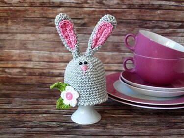 Häkelanleitung Eierwärmer Hase