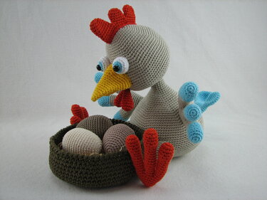 Häkelanleitung "Henne Frieda" - Häkeln