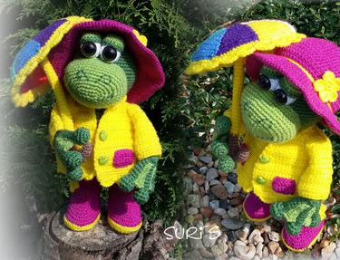 Gratis Häkelanleitung Wetterfroschdame Emelie - Häkeln