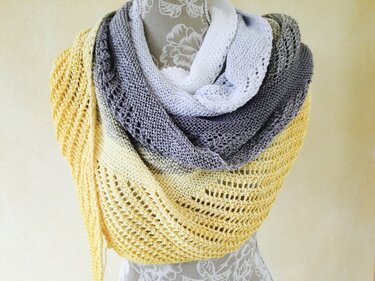 Strick-Anleitung Tuch "Herbstmorgen" - Stricken