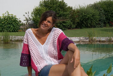 Shirt Lovely, Oversize-Unisize - Häkeln