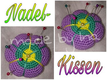 Nadelkissen - Blume  - Häkeln