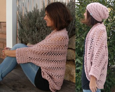 Seelenwärmer / Weste / Shrug Retro-Chic (Unisize - für alle Größen leicht anzupassen) - Häkeln