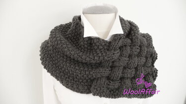 Knitting Pattern - Weave Style Scarf "CHUNKY" - Loop for Newbies - No.111E