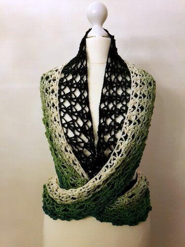 Häkelanleitung Schal Waldgeist