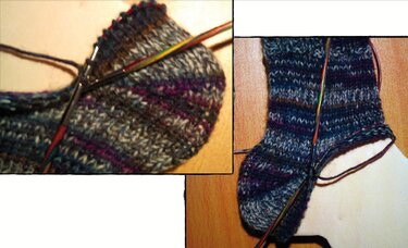 Workshop Bumerangferse auf der Rundstricknadel