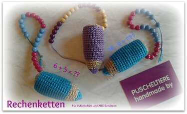 Häkelanleitung Rechenkette Stift