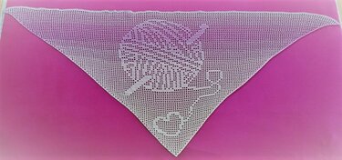 Motivtuch "Traumhafte Begegnung" - Häkeln