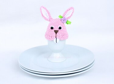 Dekoration (Eierwärmer) "Osterhase" - Häkeln