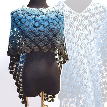 Häkelponcho Frühlinsgabend - Häkeln