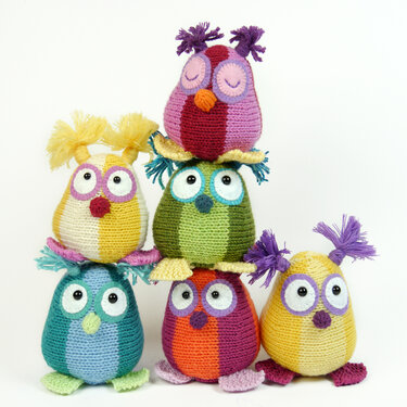 Mini Owls "The Stash Gobblers #03" knitting pattern