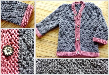 Strickanleitung für Mädchenweste | Baby AlpenChic Trachtenweste *Rhombus*