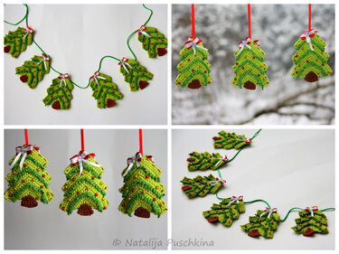 Crochet Pattern - Christmas Tree Ornament - Tutorial 