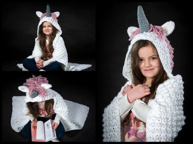 - MAGICAL- Einhorndecke, für alle Größen häkeln, Einhorn, Decke, Motivdecke, Kuscheldecke