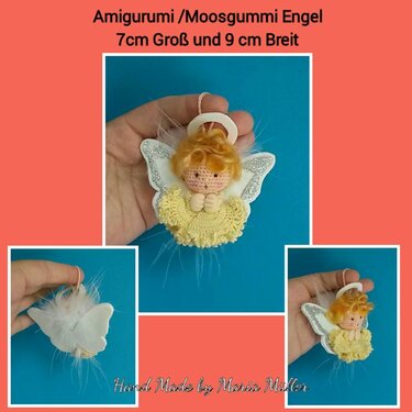 Kostenlose Amigurumi Häkelanleitung - Moosgummi Engel - Glücksbringer