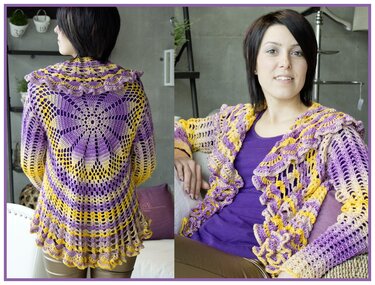 Kreisweste Häkeln aus "Ocean" von Pro Lana