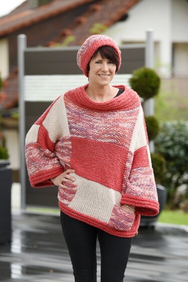 Oversize-Pulli aus Woolly Hugs Sheep