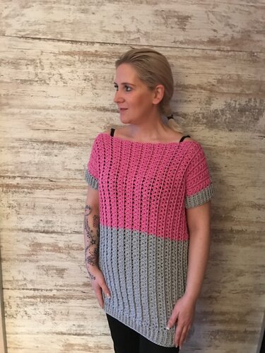 H&auml;kelanleitung Longshirt "Paula" - alle Gr&ouml;&szlig;en - Häkeln