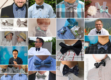 Schnittmuster Fliege für Erwachsene, Kinder & Babies - Nähen