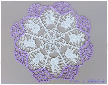 Häkelanleitung Deckchen Osterhasen 