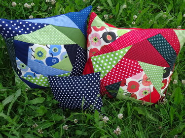 Crazy Patchwork Kissenhülle - Nähen