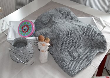 Strickanleitung I Babydecke Sternenmeer