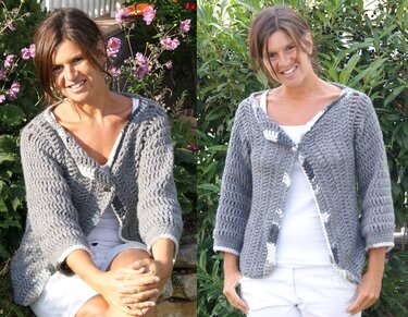 Kuschelweste mit oder ohne Ärmel, Gr. S - XL