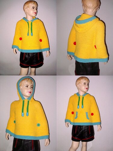 Häkelanleitung Kinderponcho Frühlingscape SONNENSCHEIN Größe 92- 152