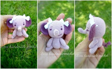 Amigurumi elephant free pattern - Crochet