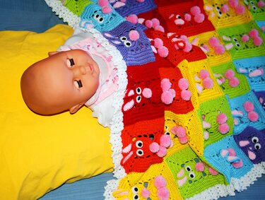 Babydecke "Hase" Fest Anleitung PDF - Häkeln