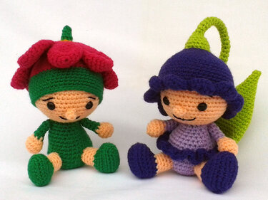 Blumenkinder Primelchen und Glöckchen - Häkeln