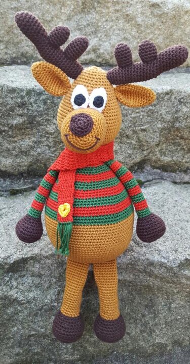 Häkelanleitung "Rentier Hannes"