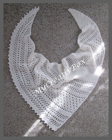 Tuch "Twilight II" klein, gestrickt - Stricken