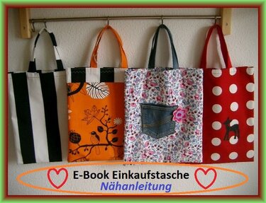 Nähanleitung Einkaufstasche mit französischer Naht