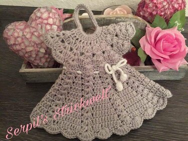 Kleidchen Topflappen - Häkeln