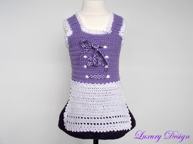Kinderdirndl alle Größen Trachtenmode No.4 - Häkeln