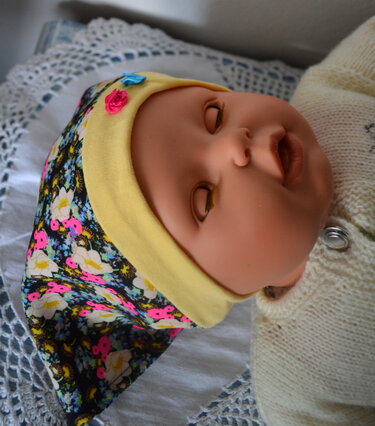  Baby Kopftuch - Kopftuchmütze - Nähen
