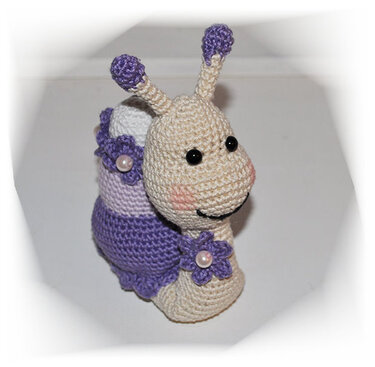 E-Book - Häkelanleitung - Schnecke Roberta - Schnecke mit Schneckenhaus