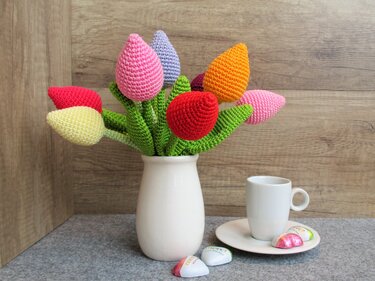 Häkelanleitung Tulpe