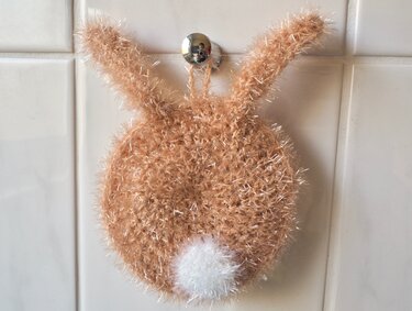 Häkelanleitung: Hasen - Spülschwamm