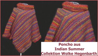 Poncho aus Indian Summer (Wolke Hegenbarth) stricken
