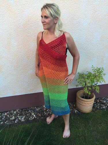 Häkelanleitung Strandkleid/Wickeltuch - Alle Größen