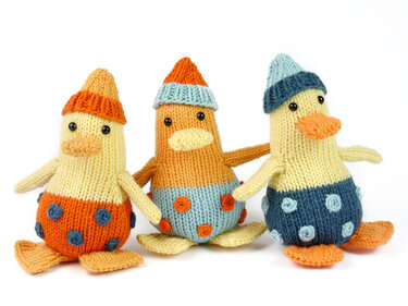 Alle meine Entchen, Restefresserchen #05, Strickanleitung, Wollreste