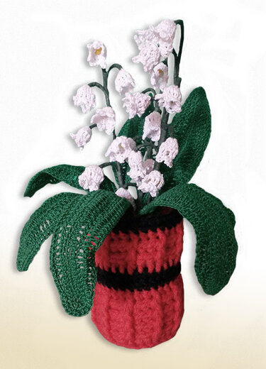 Häkelanleitung -Maiglöckchen Topf