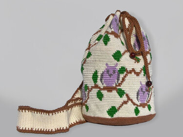 Eulen Mochila - Häkeln