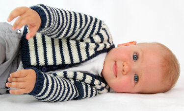 Anleitung Babycardigan Julius & Julia, Gr.62-92, 3 Größen Fortgeschritten - Stricken