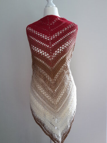 Häkelanleitung Tuch Rosenholz