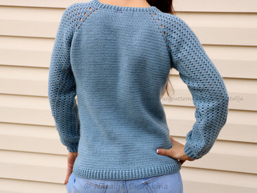 Pullover für alle Jahreszeiten - Häkelanleitung für Größe 32-50