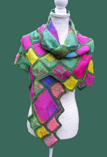 Strickanleitung Dreieckstuch "Schlossgarten"