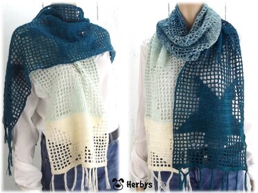 Häkelanleitung Schal "Sternenhimmel"